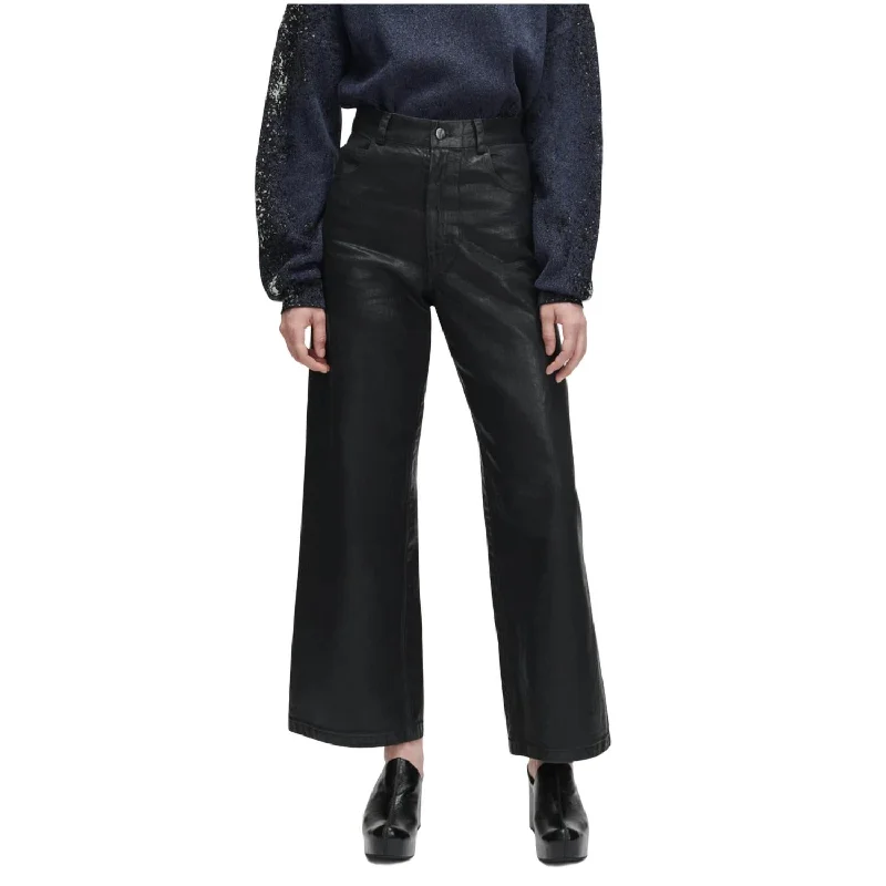 Designer Women's Fashion Online Coated Puerto Pant In Black