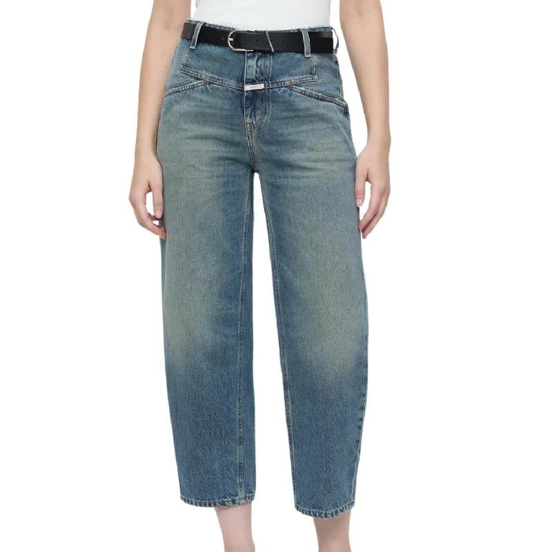 Women's High-Fashion Garments Stover-X Tapered Jeans In Mid Blue