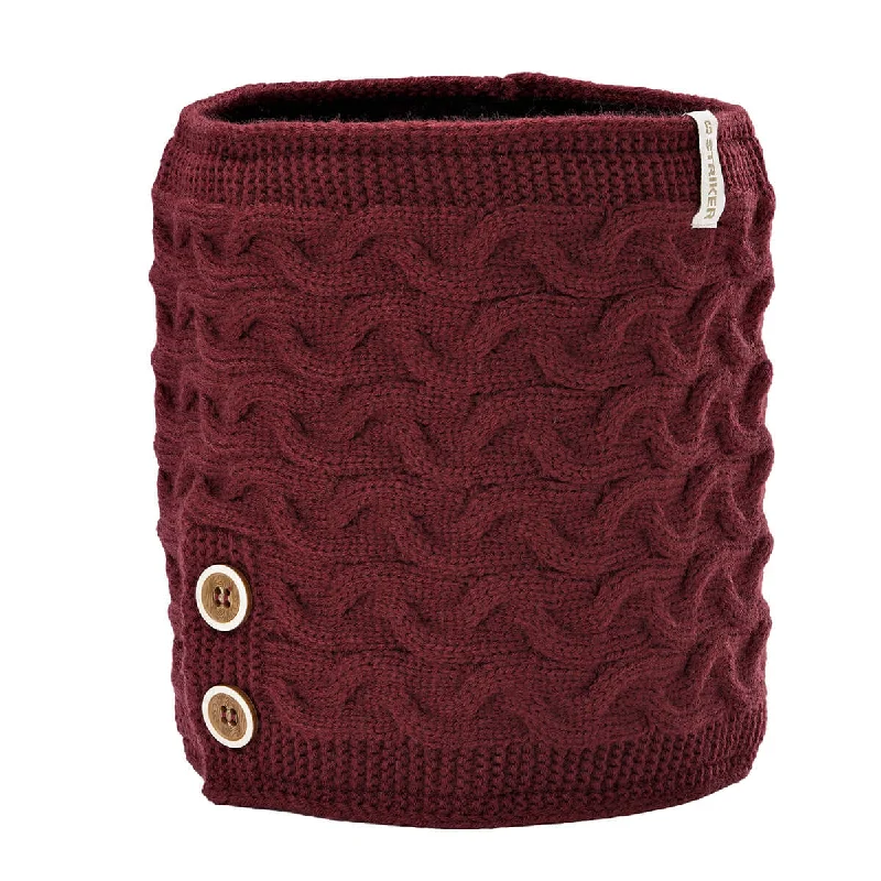 Women's Romantic Outfit Ashbury Neck Warmer - Burgundy