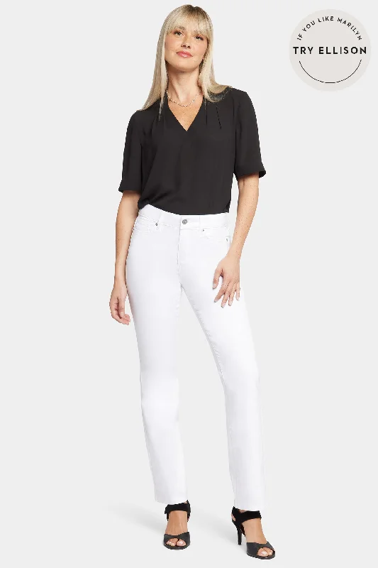 Chic Women's Clothing for Date Nights Ellison Straight Jeans - Optic White