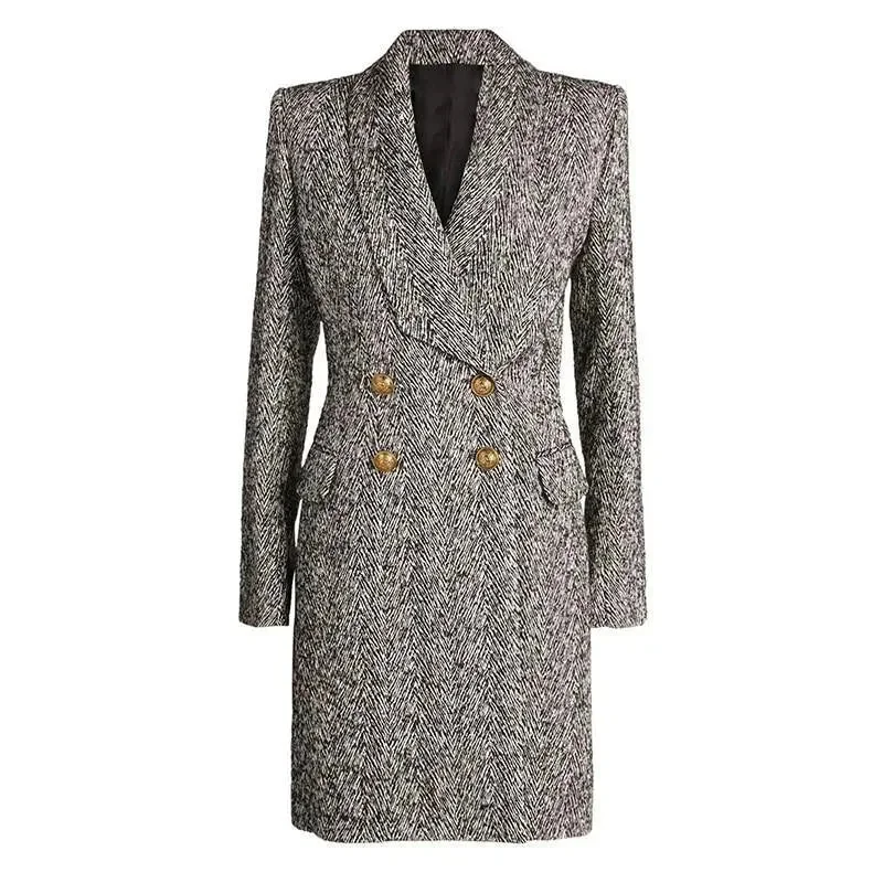 Flash Discount Herringbone Winter Coat For Women