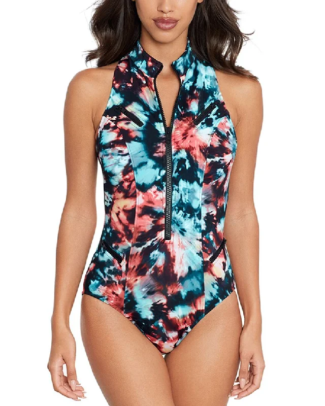 Women's Chic Outfit Magicsuit Printed Scuba Coco One-Piece