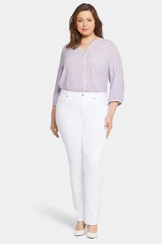 New Arrival Discount Marilyn Straight Jeans In Plus Size - Optic White