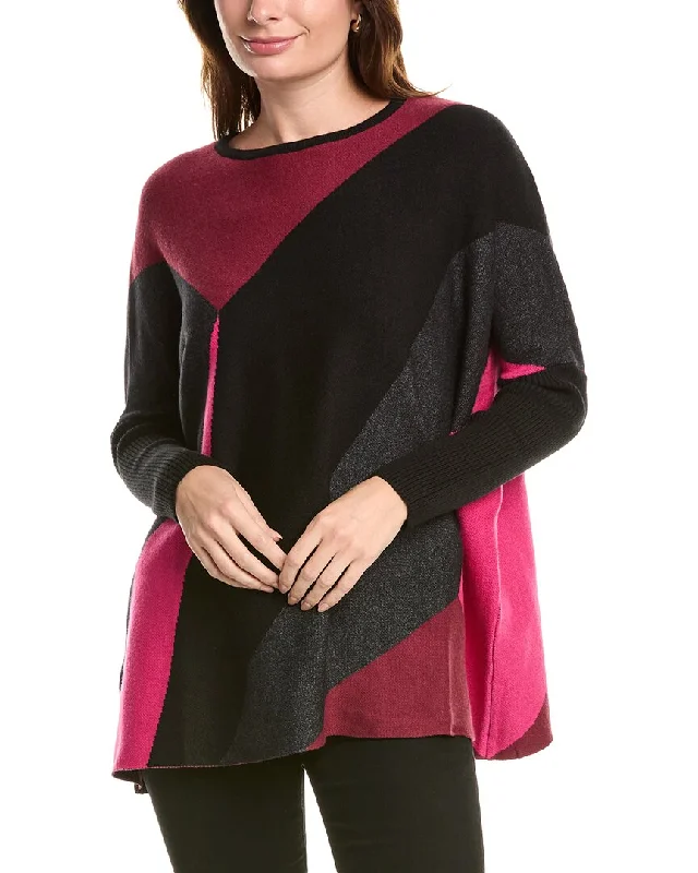 Women's Cozy Winter Attire Joseph A. Poncho Sweater