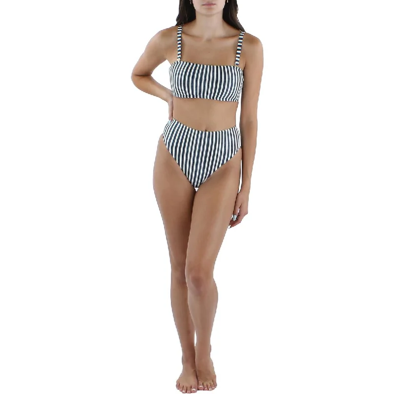 Women's Party Clothes Emily Womens Striped Hipster Swim Bottom Separates