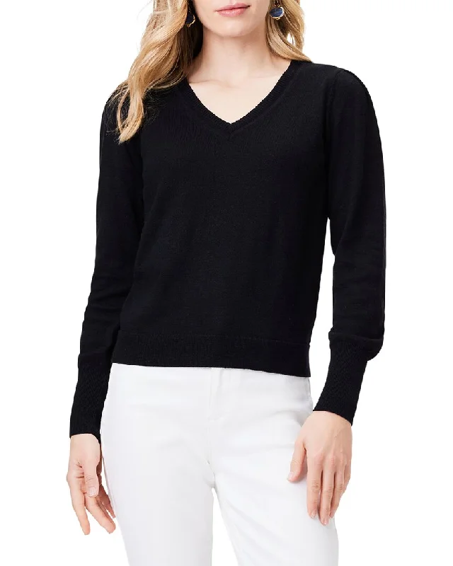 Women's Festive Attire NIC+ZOE Slub V-Neck Sweater