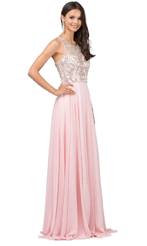 Casual Outfit For Women Dancing Queen 9901 - Illusion Jewel A-Line Prom Gown