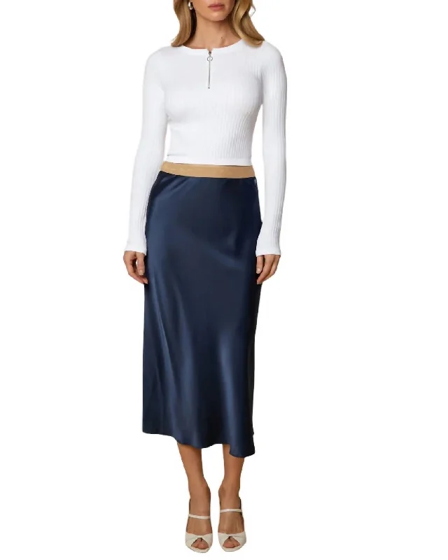 Chic Clothes For Women Maxou Skirt In Navy / Black