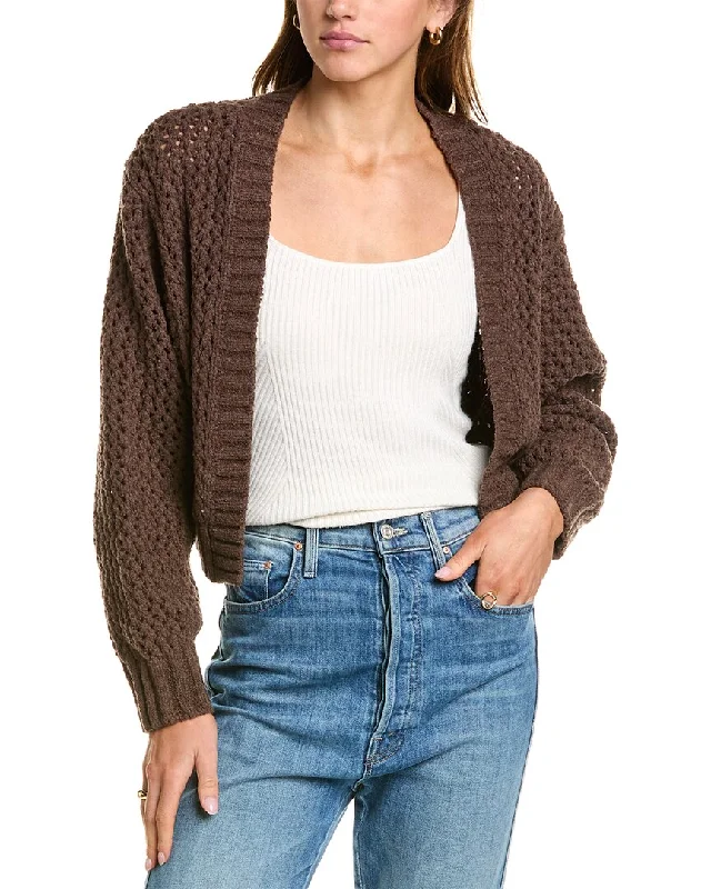 Women's Casual Attire John Elliott Foam Boucle Knit Cropped Cardigan