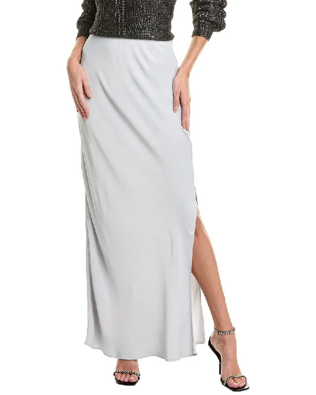 Women's Plus-Size Casual Outfit Bella Dahl Side Slit Bias Maxi Skirt