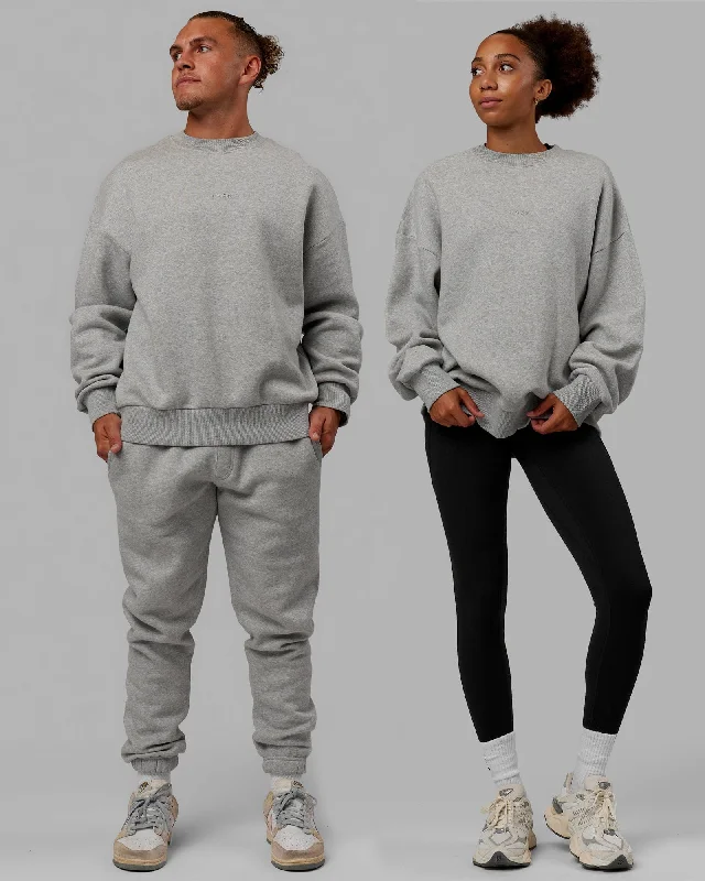 VIP Member Discount Unisex MVP Sweater Oversize - Lt Grey Marl