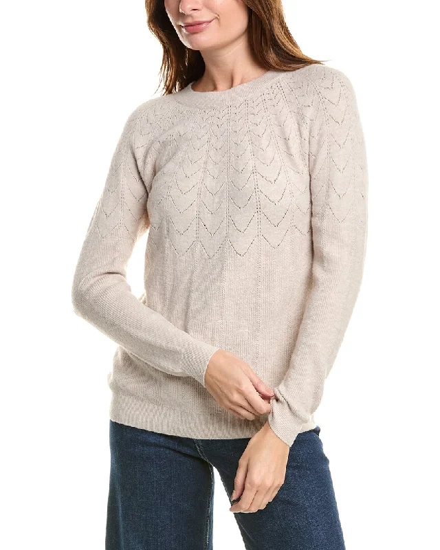 Women's Evening Wear Attire Joseph A. Pointelle Sweater