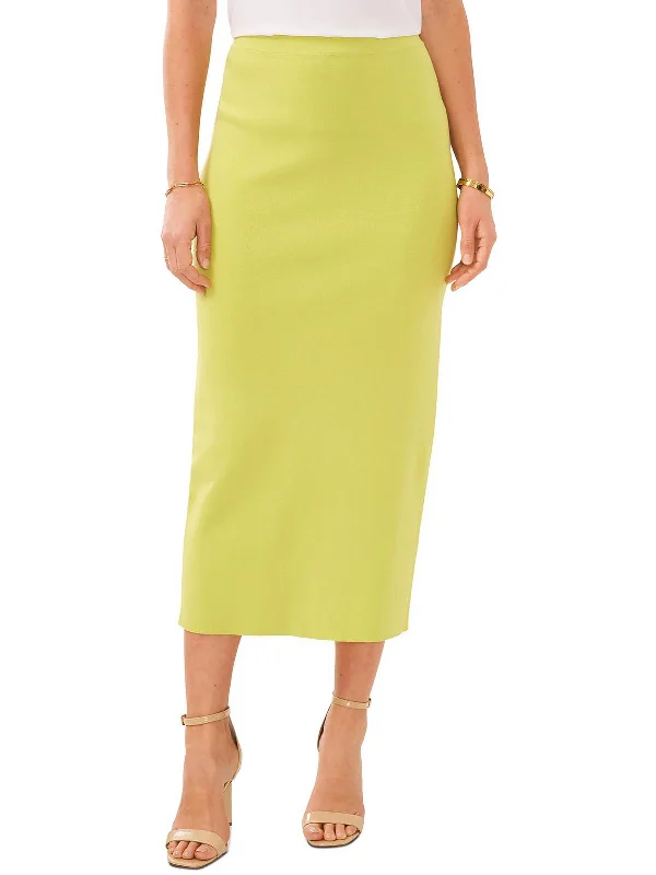 Fashionable Women's Outfit Womens Pencil Pull On Midi Skirt