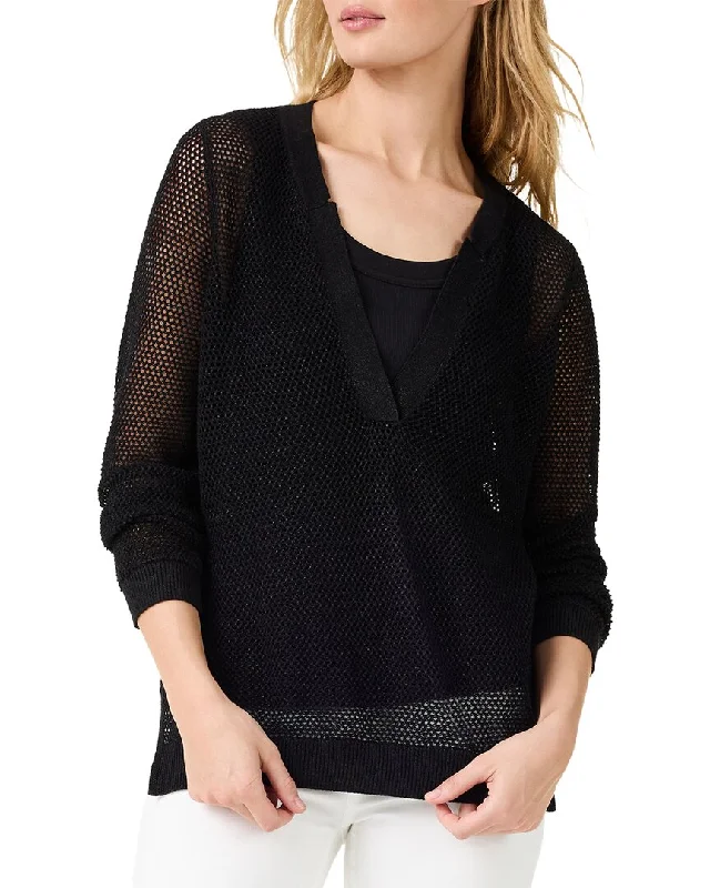 Women's Luxury Garments NIC+ZOE Mesh Stitch Sweater