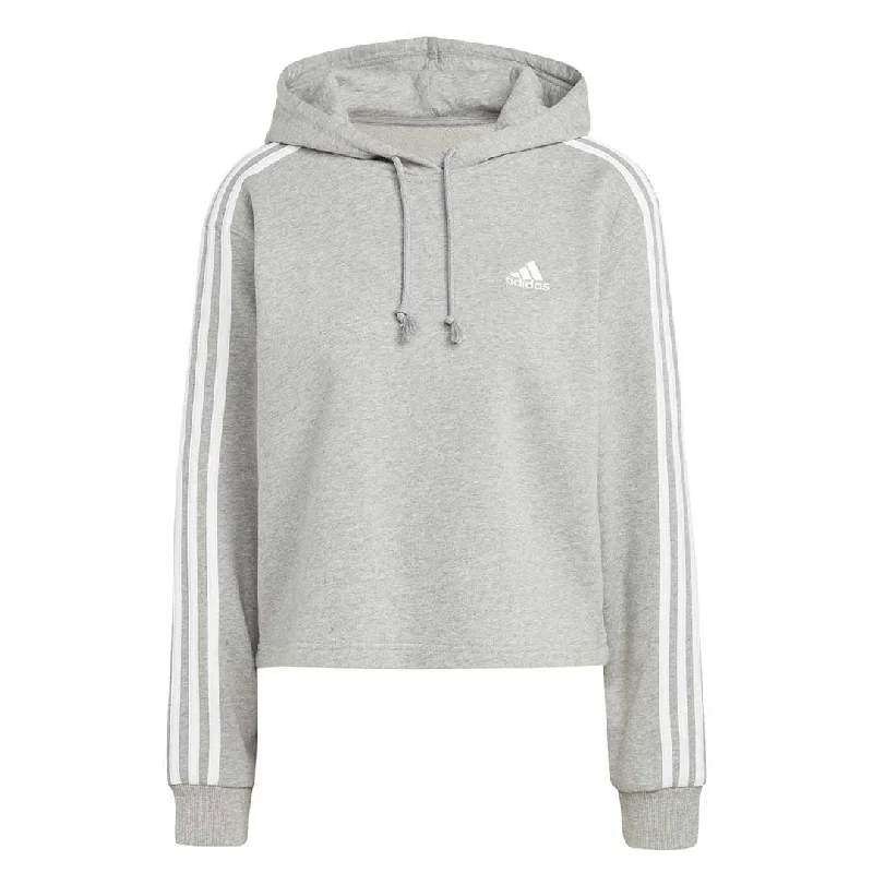 Stylish Women's Outerwear Apparel adidas - Women's Essentials 3 Stripes French Terry Crop Hoodie (IC9910)