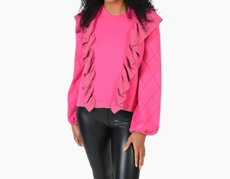 Women's Cozy Clothes Lillian Sweater In Fuchsia