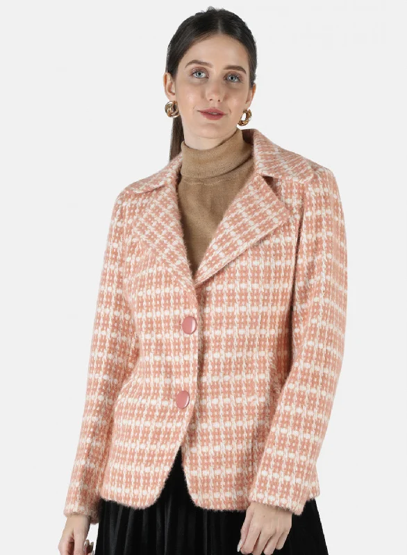 Stylish Loungewear for Women Women Pink Jaquard Coat