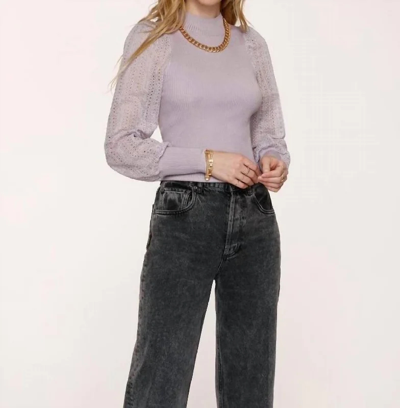 Women's Casual Apparel For Weekends Lotus Sweater In Haze