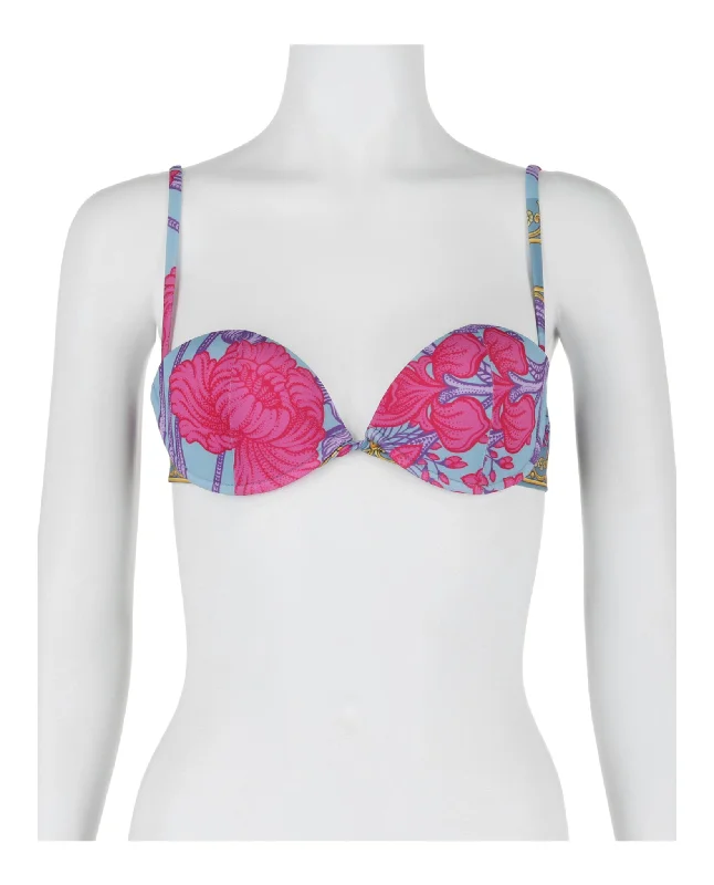 New Arrival Discount Bouquet Printed Molded Bikini Top