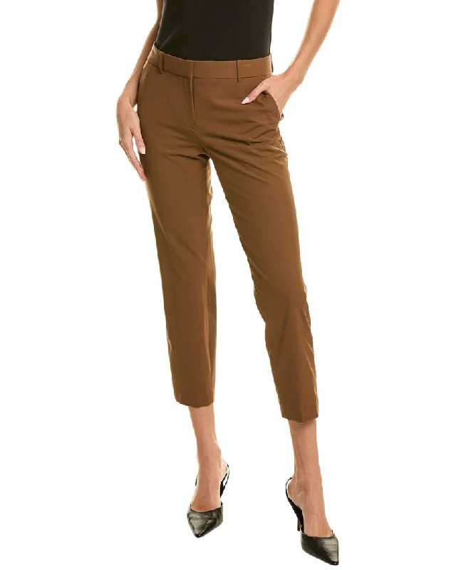 Women's Casual Wear Clothes Theory Treeca Wool-Blend Pant