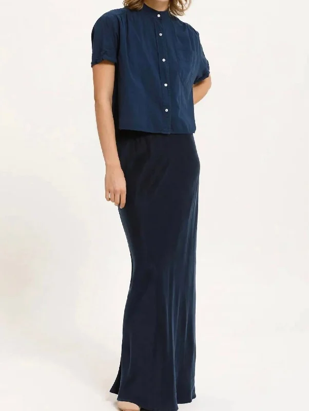 Women's Transitional Clothes Meier Maxi Skirt In Navy