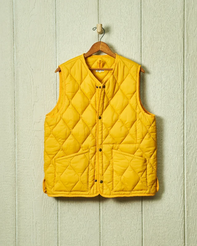 Affordable Women's Attire Quilted Vest in Yellow