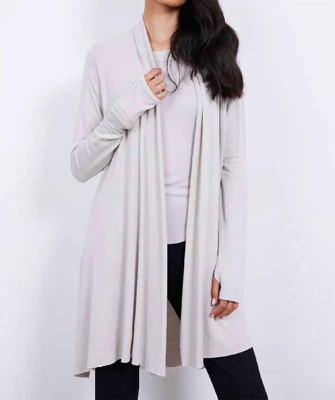 Casual Apparel For Women Iris Cardigan In Oyster