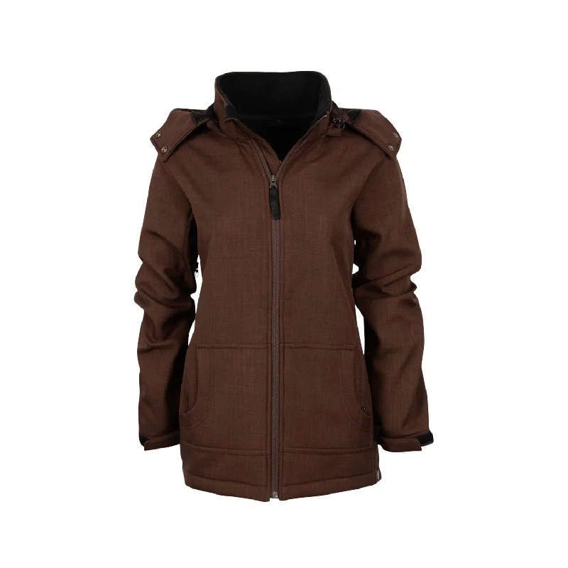 Women's Office Clothing STS Ranchwear Womens Weston Chocolate Poly/Spandex Softshell Jacket