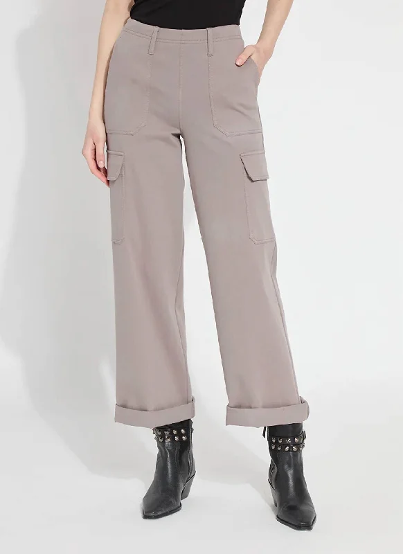 Women's Activewear Garments Scout Cuffed Cargo Jeans In Ash