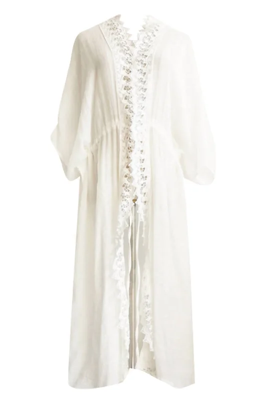 Women's Casual Wear Clothing Women's Plus Size Lace Cover Up In White