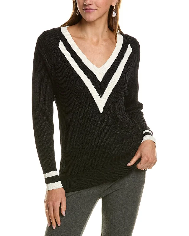 Comfortable Women's Attire Reiss Matilda Ribbed V-Neck Sweater