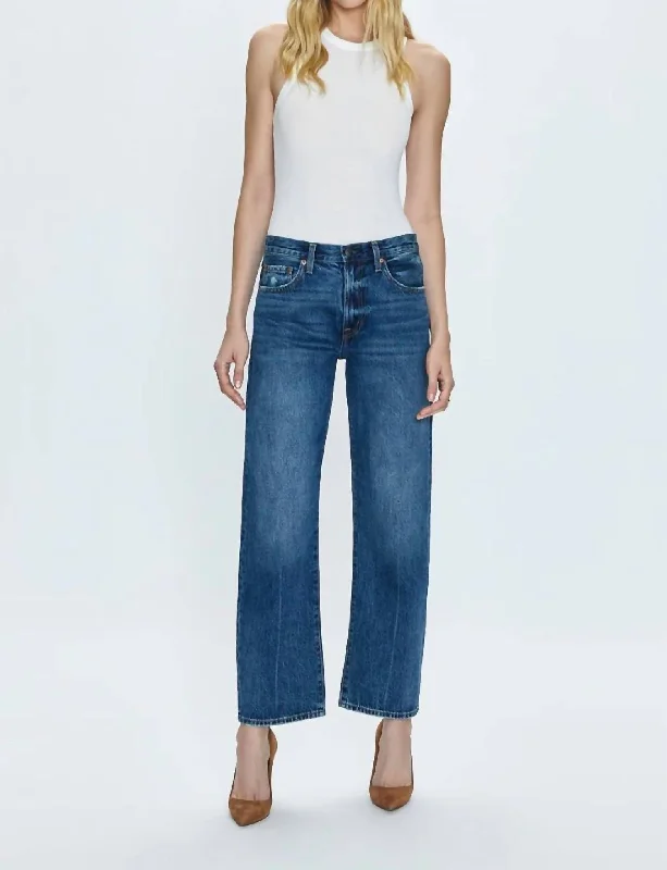 Sustainable Women's Apparel Lexi Bowed Straight Jeans In Artisan