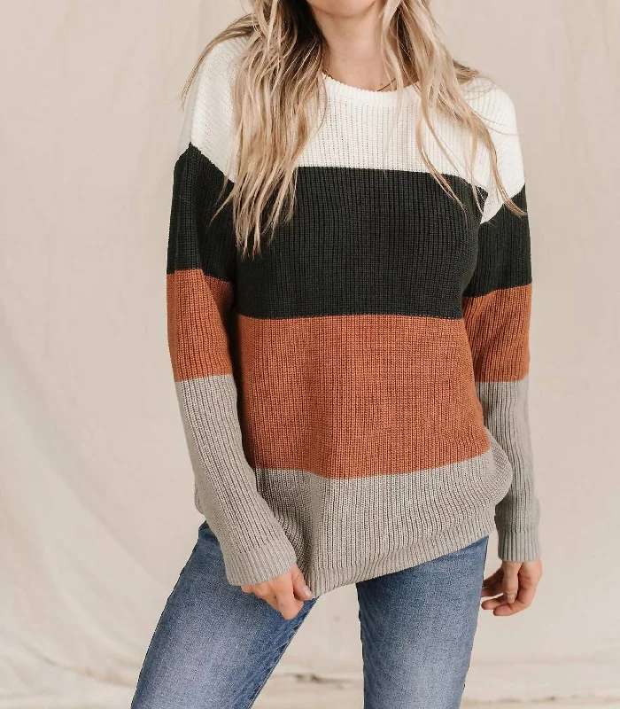 Modern Women's Apparel The Paige Sweater In Auburn