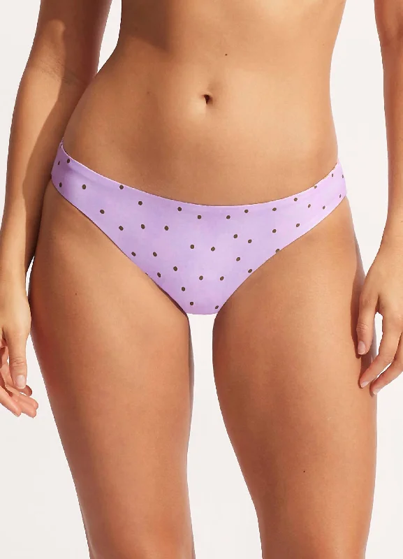 Women's Relaxed Clothes Paradise Garden Reversible Hipster Bottom In Lilac