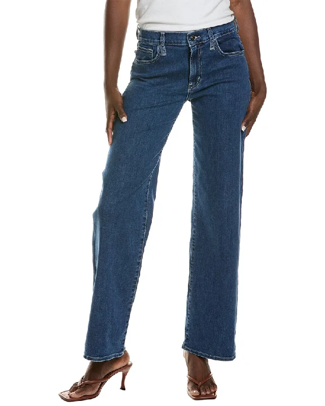 Comfortable Casual Women's Clothing HUDSON Jeans Rosalie Dusk High-Rise Wide Leg Jean