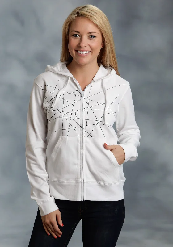 Women's Sporty Clothes Ouray Womens White 100% Cotton USA Stitches Hoodie