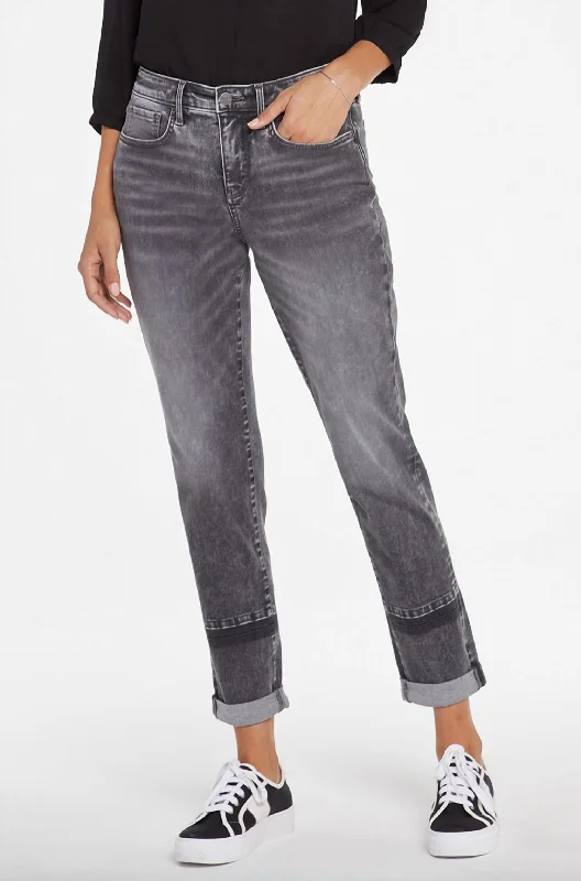 Flash Sale Clothing Margot Girlfriend With Rolled Cuff Jean In Nobelle