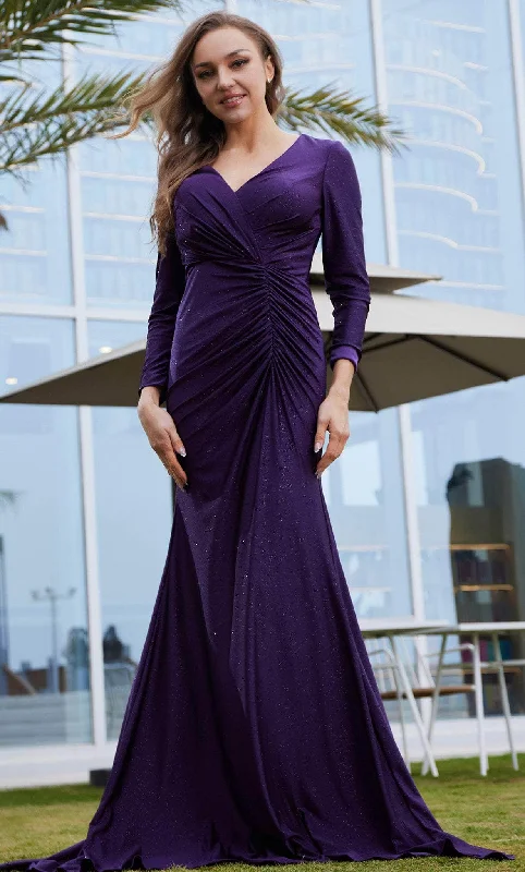 Elegant Women's Clothing Online J'Adore Dresses J23007 - Long Sleeve Gown